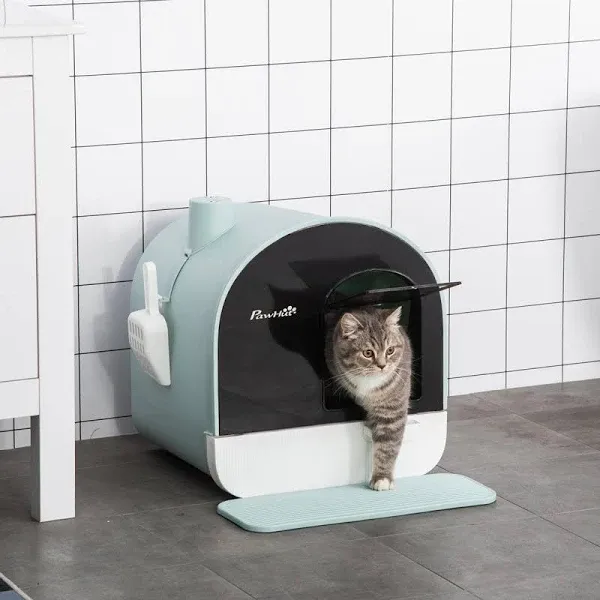 AllModern Sabrina Enclosed Litter Box with Scoop