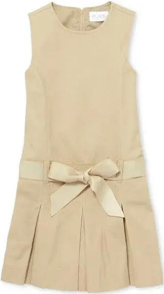 The Children's Place Girls' Uniform Belted Jumper