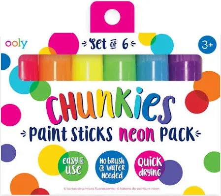 Ooly Chunkies Neon Paint Sticks
