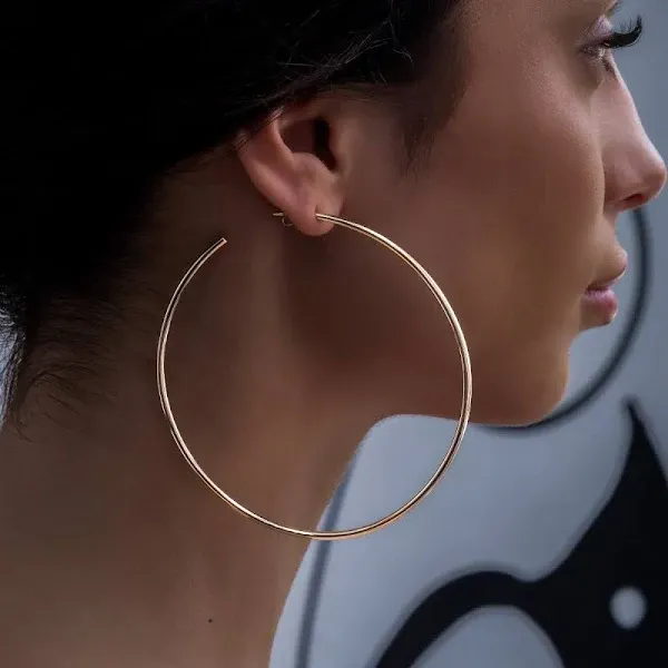 The GLD Shop Plain Hoop Earrings