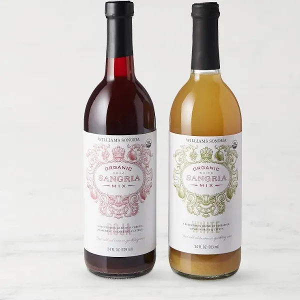 Williams Sonoma Organic Red and White Sangria Mix Set
