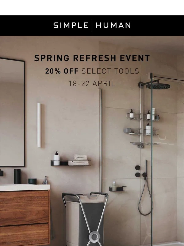 simplehuman - Our Spring Refresh Event starts now!