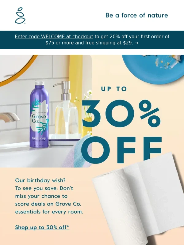 Grove Collaborative - Hurry,up to 30% off ends soon
