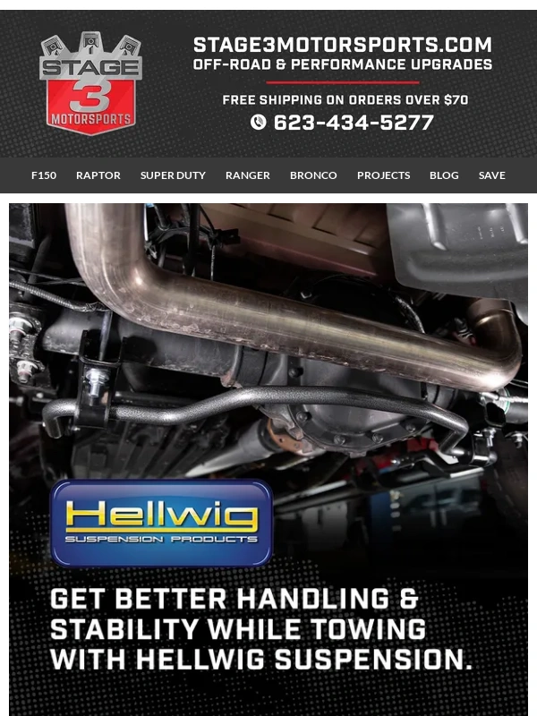 Stage 3 Motorsports - Get Better Handling & Stability While Towing With Hellwig Suspension