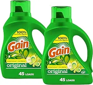 2 Bottles of Gain Laundry Detergent