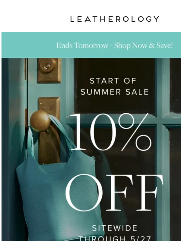 Leatherology - Ends Tomorrow - 10% Off Sitewide!
