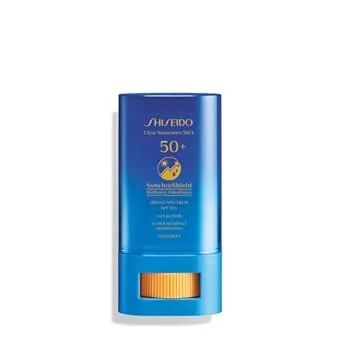 Shiseido Clear Sunscreen Stick SPF 50+ - Invisible Broad-Spectrum Face Sunscreen - Wear Under & Over Makeup - Lightweight Formula - All Skin Types