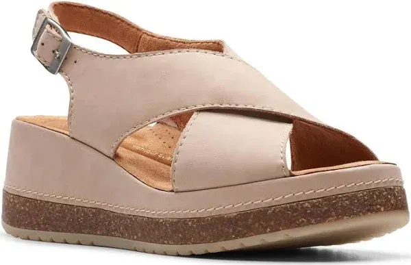 Clarks Women's Kassanda Step Wedge Sandals