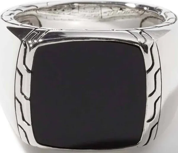 John Hardy Men's Sterling Silver Carved Signet Ring