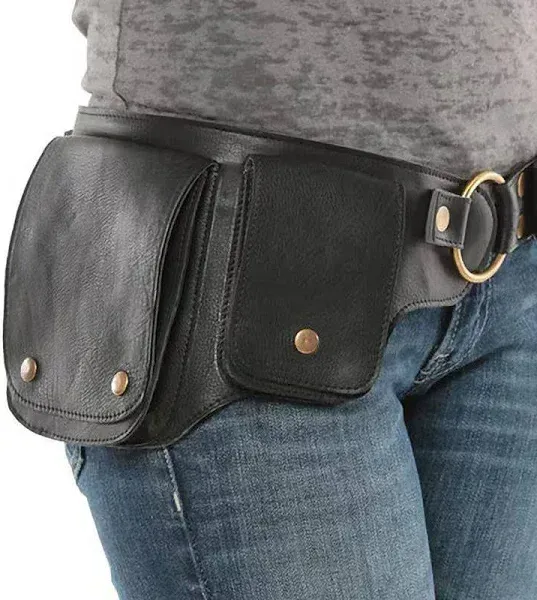 Retro Vintage Medieval Bag Belt Bag Waist Bag Viking Elven Men's Women's Unisex Celtic Viking Halloween Carnival Masquerade Party / Evening LARP Ren F