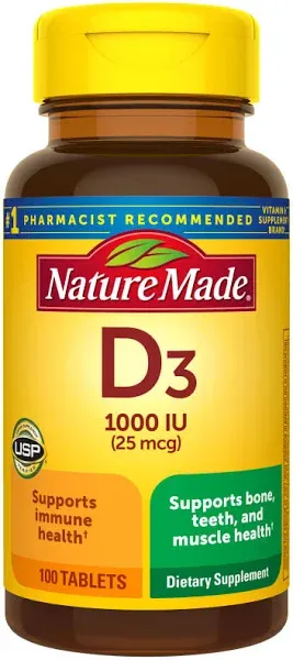 Nature Made Vitamin D3 1000 IU