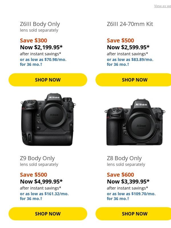 Nikon - Spring is on the way,but these deals are wrapping up