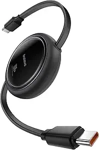 Baseus 100W Retractable 3.3' USB C to USB C 5A Charging Cable (Black) $6.96 + Free Shipping w/ Prime or on $35+