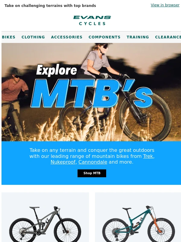 Evans Cycles - Explore Mountain Bikes