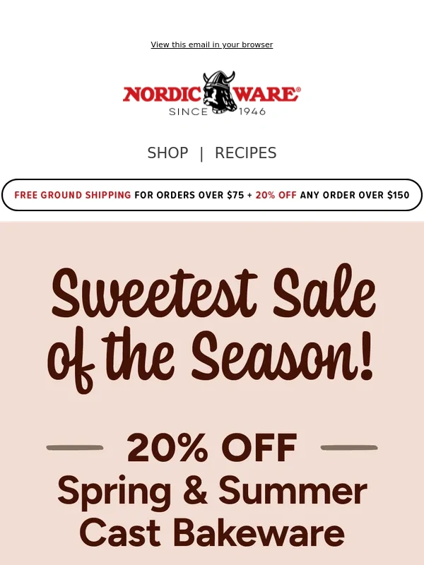 Nordic Ware - Ready for Summer Baking? Here's 20% off