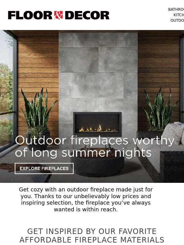 Floor & Decor - ? Your dream outdoor fireplace is within reach