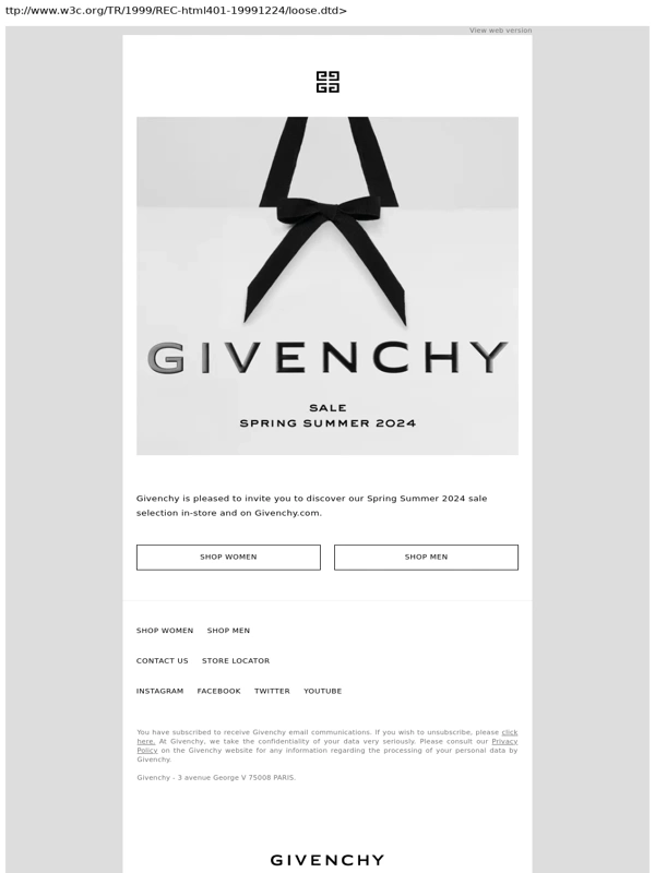 Givenchy - Spring Summer 2024 Sale
