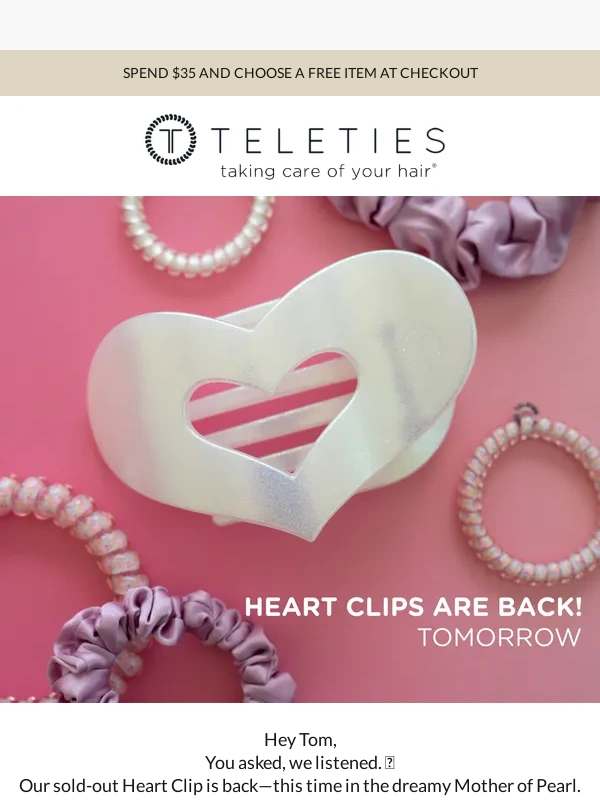 TELETIES - Heart Clip: Back and Better Than Ever!