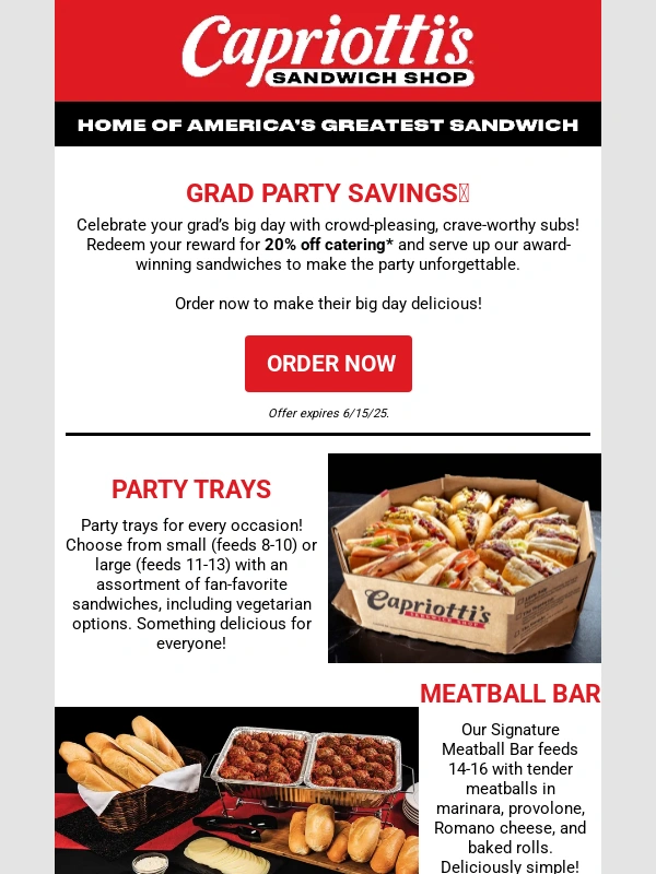 Hooters - ?❤️ Celebrate Your Grad with 20% Off Catering!