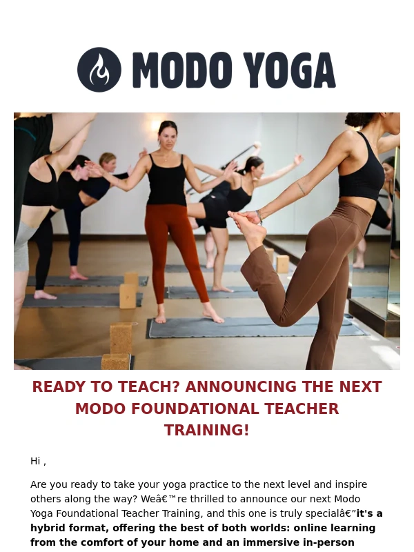 Modo Yoga - Ready to Teach? Your Journey Begins Online & in Nicaragua ?