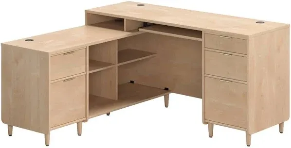 Emriye L-Shaped Executive Desk Latitude Run