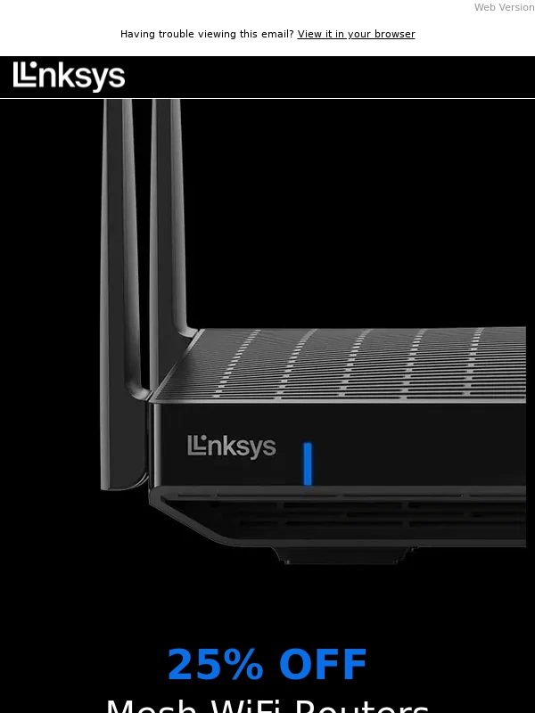 Linksys - Save 25% Off Mesh WiFi Routers