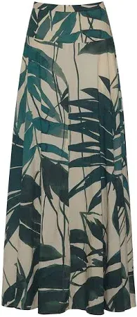 Cara Cara Gabriella Skirt Palm Oasis Turtledove