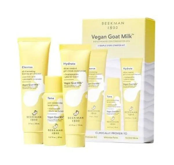 Beekman 1802 3-Step Oily + Combination Skin Starter Kit