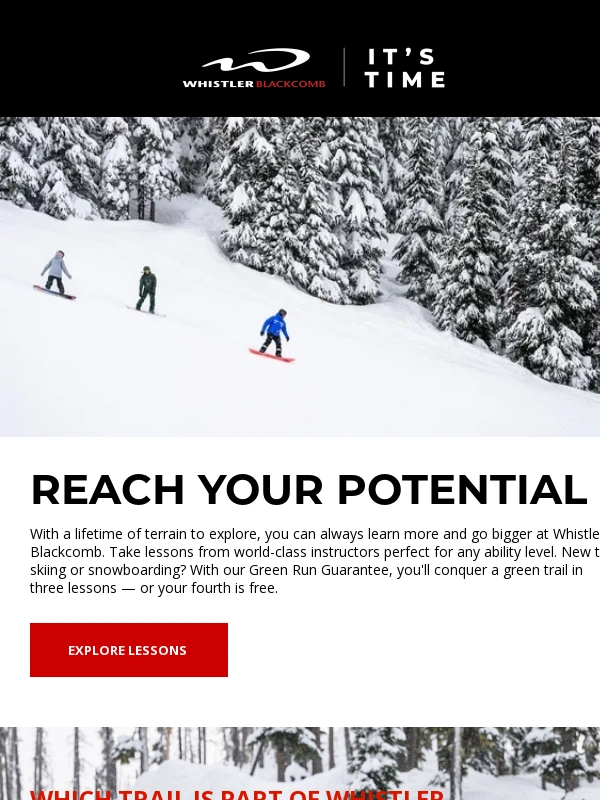 Whistler Blackcomb - Dream as bold as Whistler Blackcomb with lessons