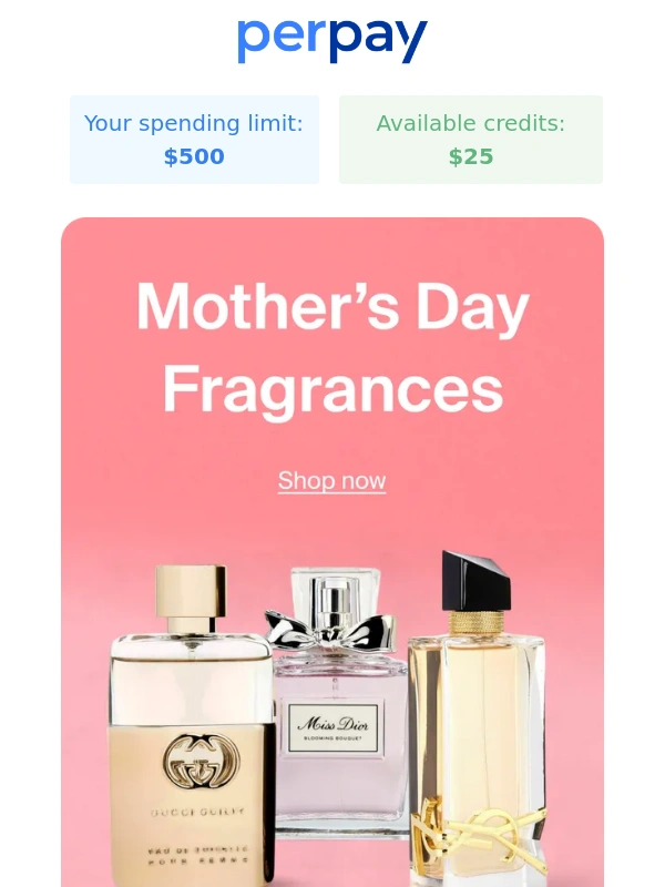Perpay - Perfect fragrances to surprise Mom ?