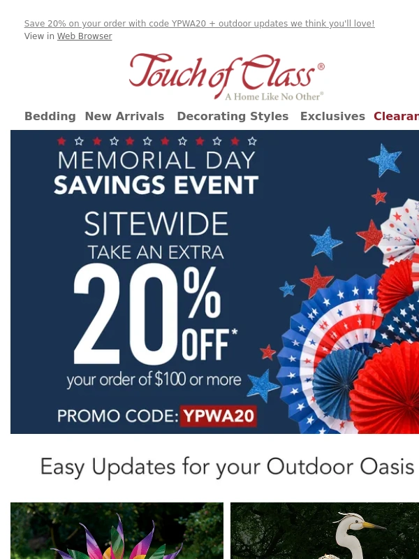 Touch of Class - Memorial Day Savings are here ??