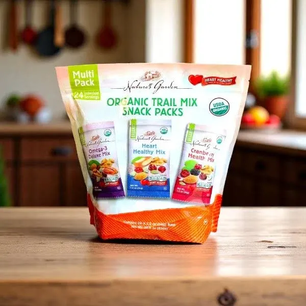 Nature's Garden Organic Trail Mix Snack Packs