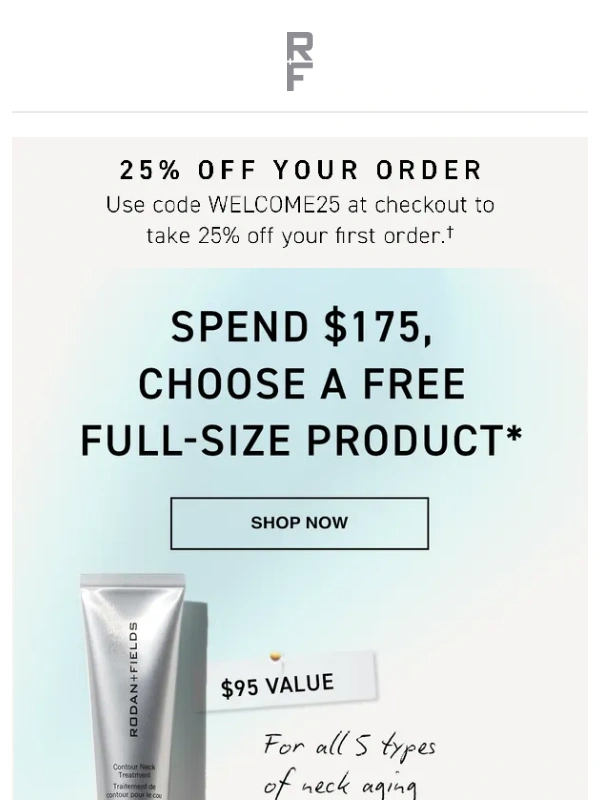 RODAN+FIELDS - Choose your gift (valued up to $212!) ? + 25% off
