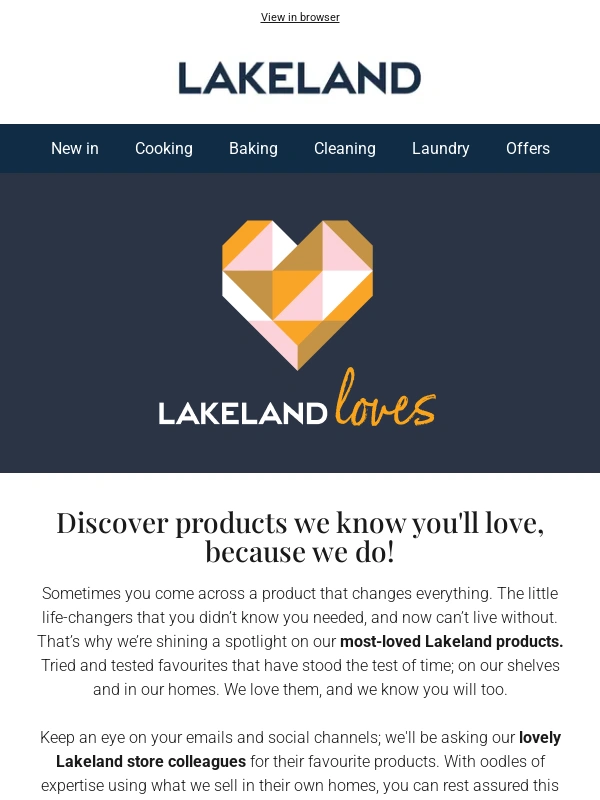 Lakeland - Find out which product Lakeland Loves this week