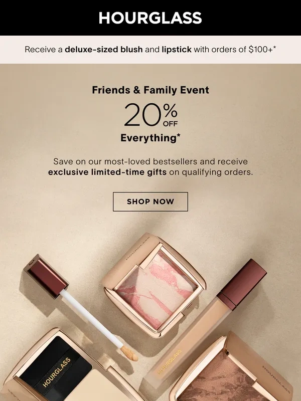 Hourglass Cosmetics - 20% Off Everything 