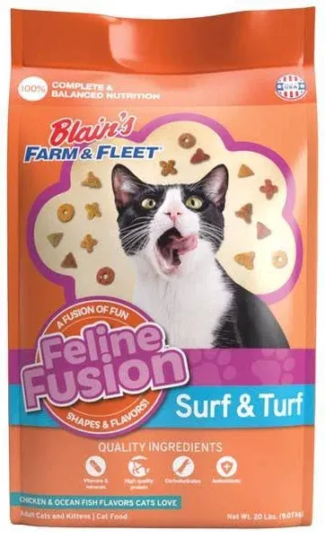 Blain's Farm & Fleet Feline Fusion Surf & Turf Recipe Cat Food