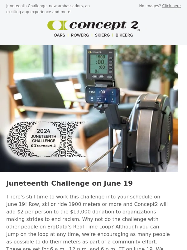 Concept2 - Concept2 News for June