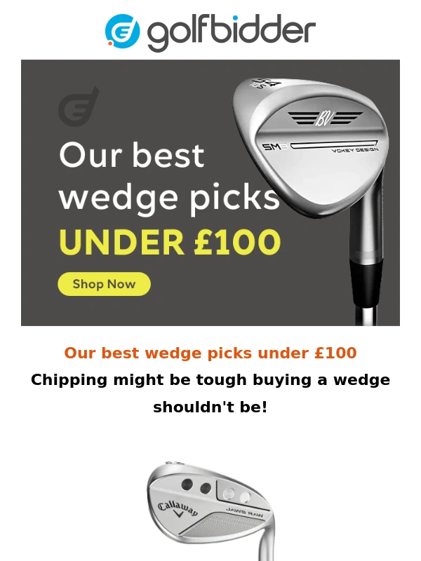 Golfbidder - Over 4000 wedges in stock @Golfbidder