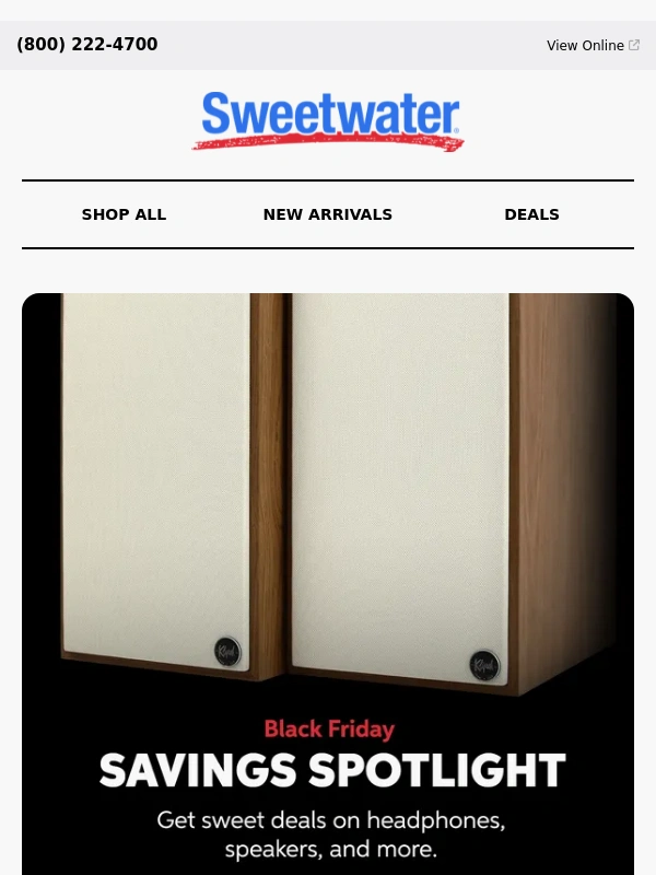 Sweetwater - ? Upgrade Your Sound with Black Friday Deals