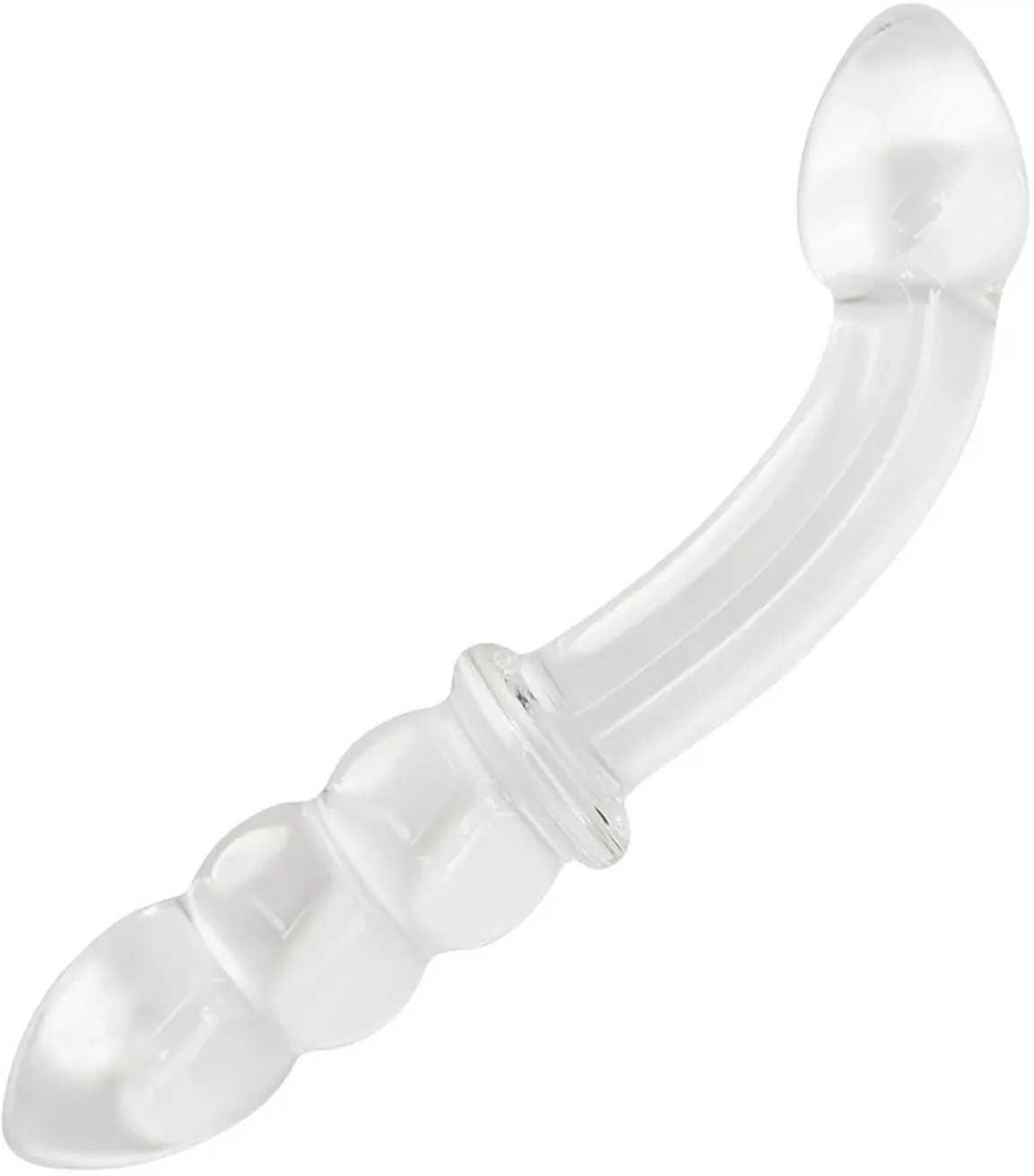 TooTimid Dual-Ended Curved Glass G-Spot Dildo