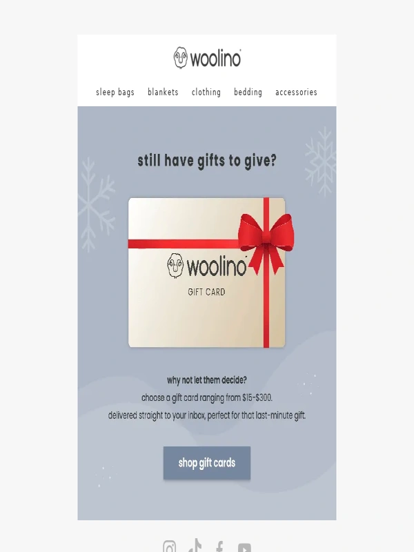 woolino - Last minute gifts? ? Woolino has you covered
