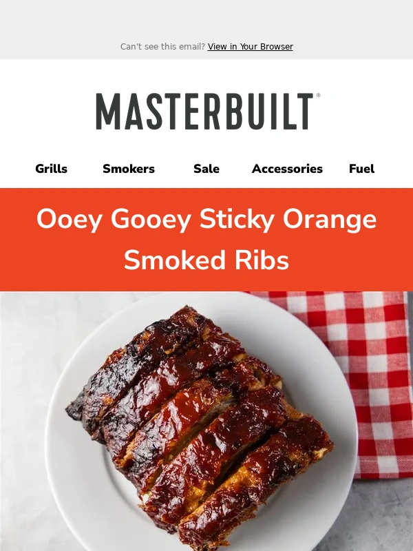 Masterbuilt - Ooey Gooey Sticky Orange Ribs?