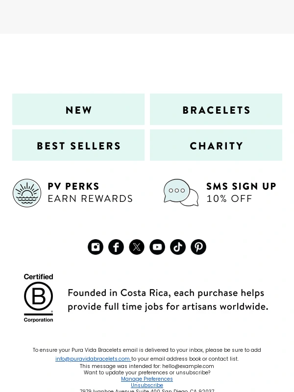 Pura Vida - FINAL HOURS: 30% Off Ends Tonight!