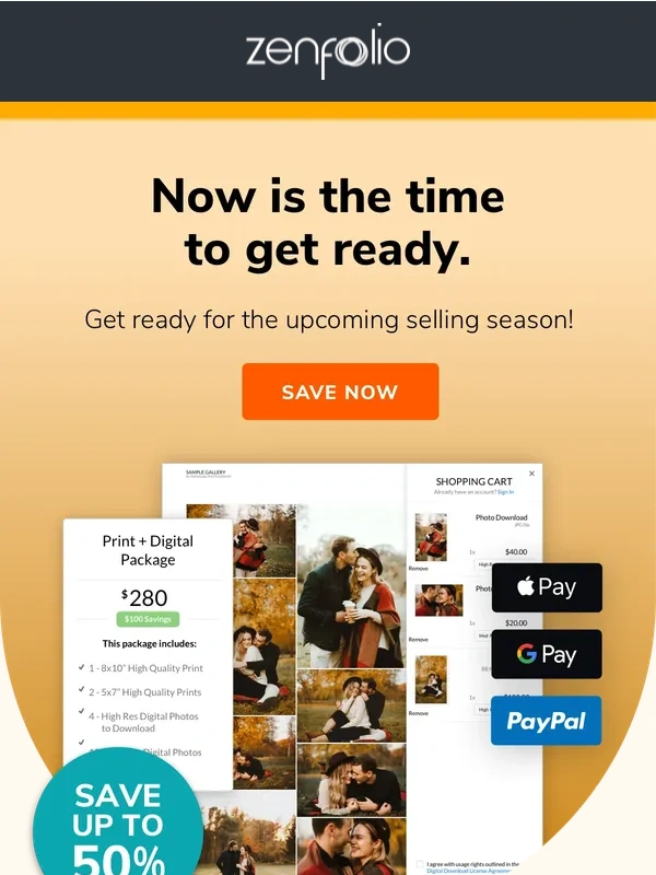 Zenfolio - Save 50% on all plans