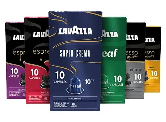 Lavazza Favorites Collection Aluminum Capsules