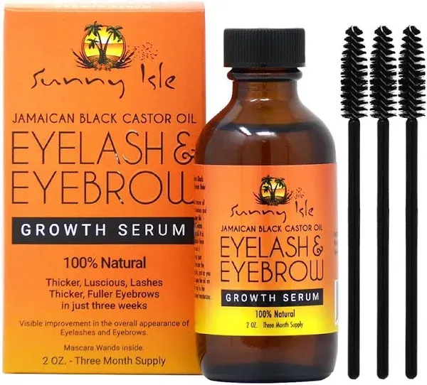 Sunny Isle Jamaican Black Castor Oil Eyelash & Eyebrow Growth Serum