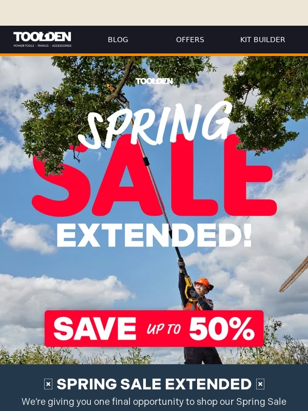 Toolden - Hurry,Spring Sale Extended – Don't Miss Out! ⏳