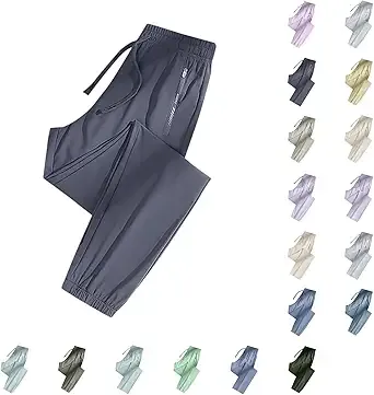 Athletic Pants for Women Joggers Sports Pants Quick Dry Yoga Golf Casual Pant Drawstring Lounge Running Sweatpants Dark Gray