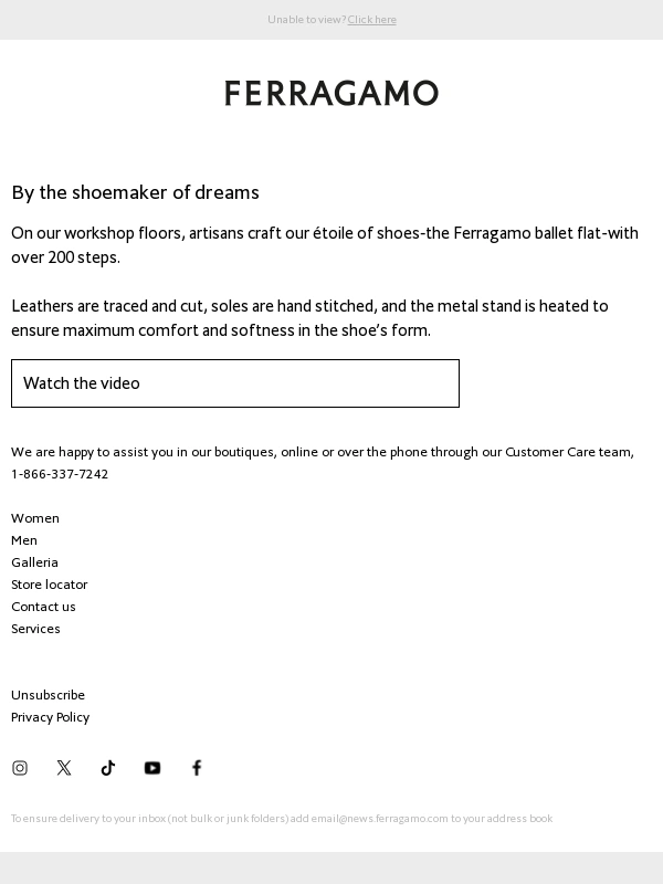 Salvatore Ferragamo - The Shimmering Ballerina: Making Our Ballet Flats