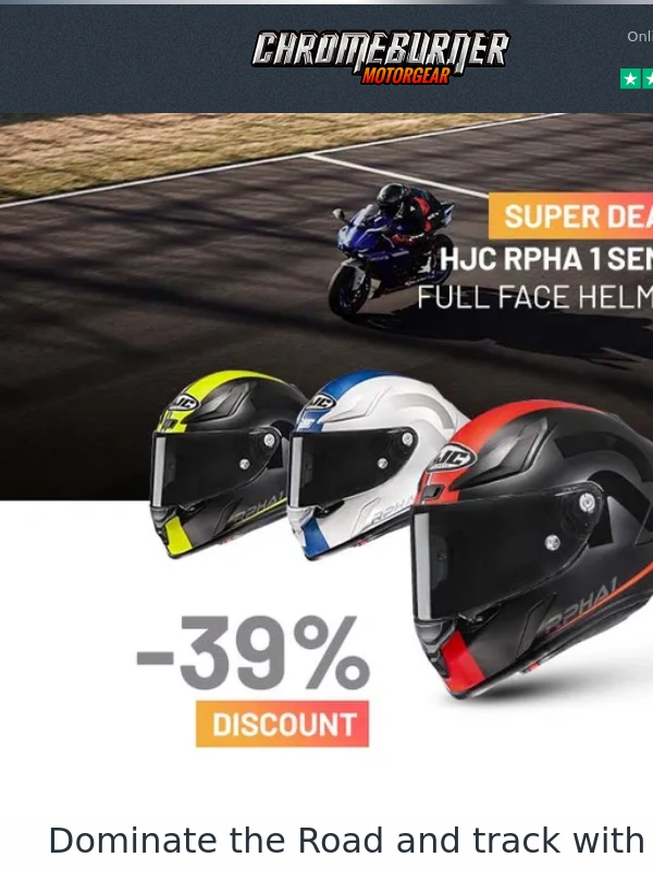 Chromeburner - Motorcycle season has started – Save up to 50% on your gear! ?